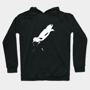 snowy egret retro Hoodie